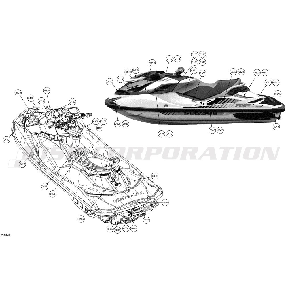 シードゥ GTX 2002年モデル 純正 IMPELLER HOUSING ASS'Y (部品番号 