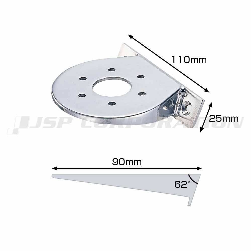 航海灯ブラケット (小糸製作所製航海灯用) デラックス(パッキン別) TAC（津守合金）｜ネオネットマリン通販