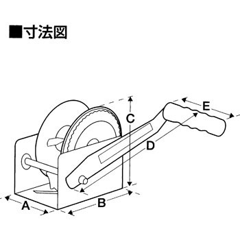 ハンドウィンチ DL1100 牽引最大負荷400kg DUTTON(ダットン)｜ネオ 