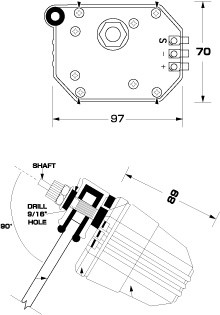 防水ワイパーモーターセット AFI-500 3点セット 12V 軸長63mm 拭角110度 MRINCO(マリンコ)｜ネオネットマリン通販