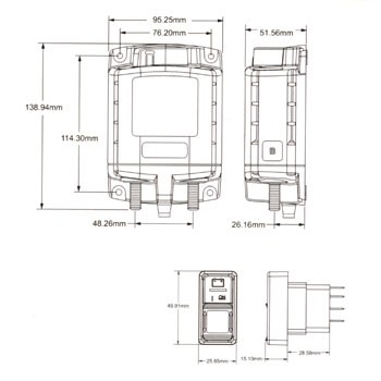 MLリモートバッテリースイッチ 手動スイッチ付 24V BLUE SEA SYSTEMS