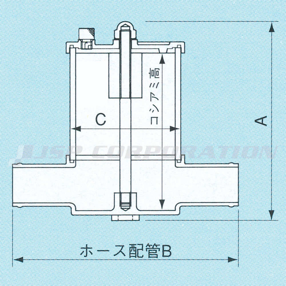 一体型ホース用単式海水濾器 50SH 50mm ｜ネオネットマリン通販