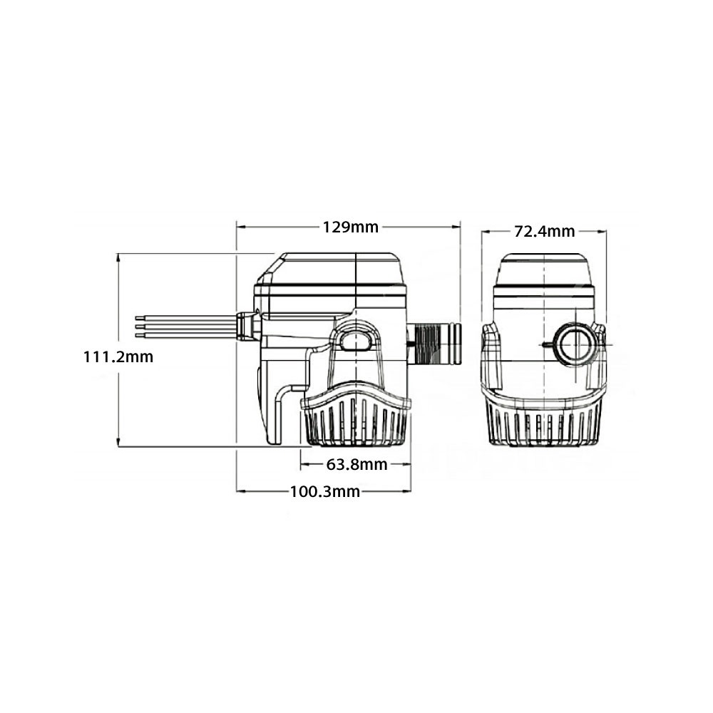 オートビルジ RM800B 24V RULE(ルール)｜ネオネットマリン通販