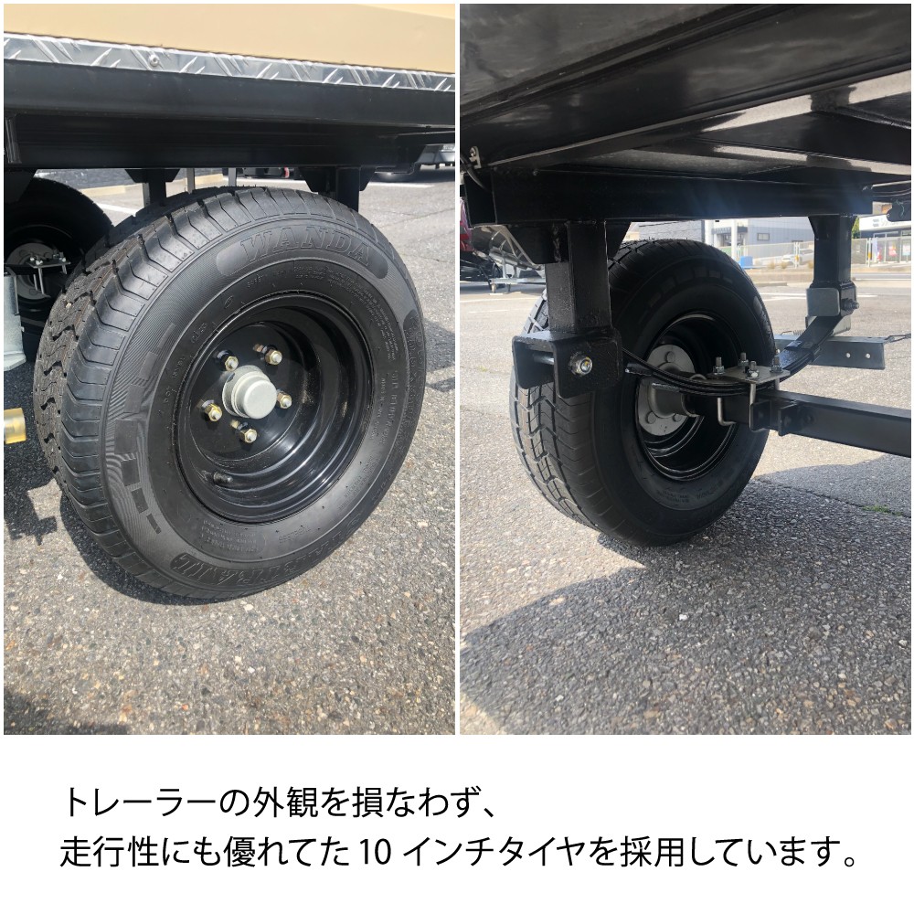 ADVENTURE/BX カーゴトレーラー スチール/フォレストグリーン 最大積載量：250kg TIGHT  JAPAN(タイトジャパン)｜ネオネットマリン通販