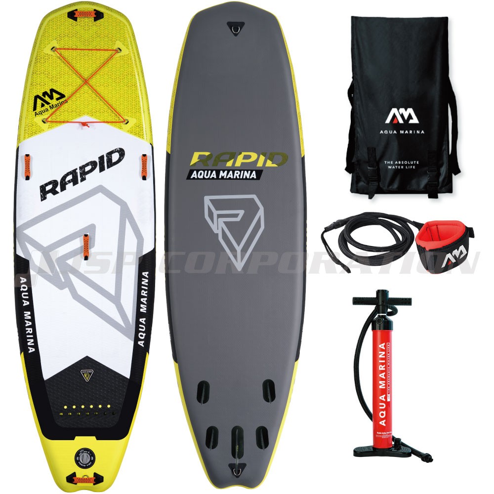 RAPID ラピッド SUP（スタンドアップパドルボード） インフレータブル 9'6″× 33″× 6″ AQUA MARINA(アクアマリーナ )｜ネオネットマリン通販