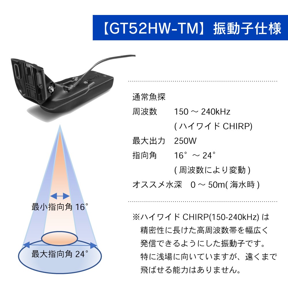 7型GPS連動CHIRP魚探 STRIKER Vivid 7sv GT52HW-TM振動子セット GARMIN