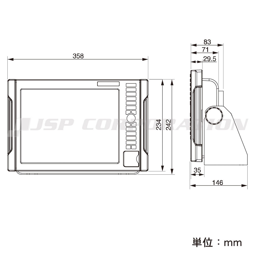 12.1型カラー液晶 GPSプロッター魚探 HDX-121 GPSアンテナ外付 12.1型カラー液晶 GPSプロッター魚探 HDX-121 GPSアンテナ外付