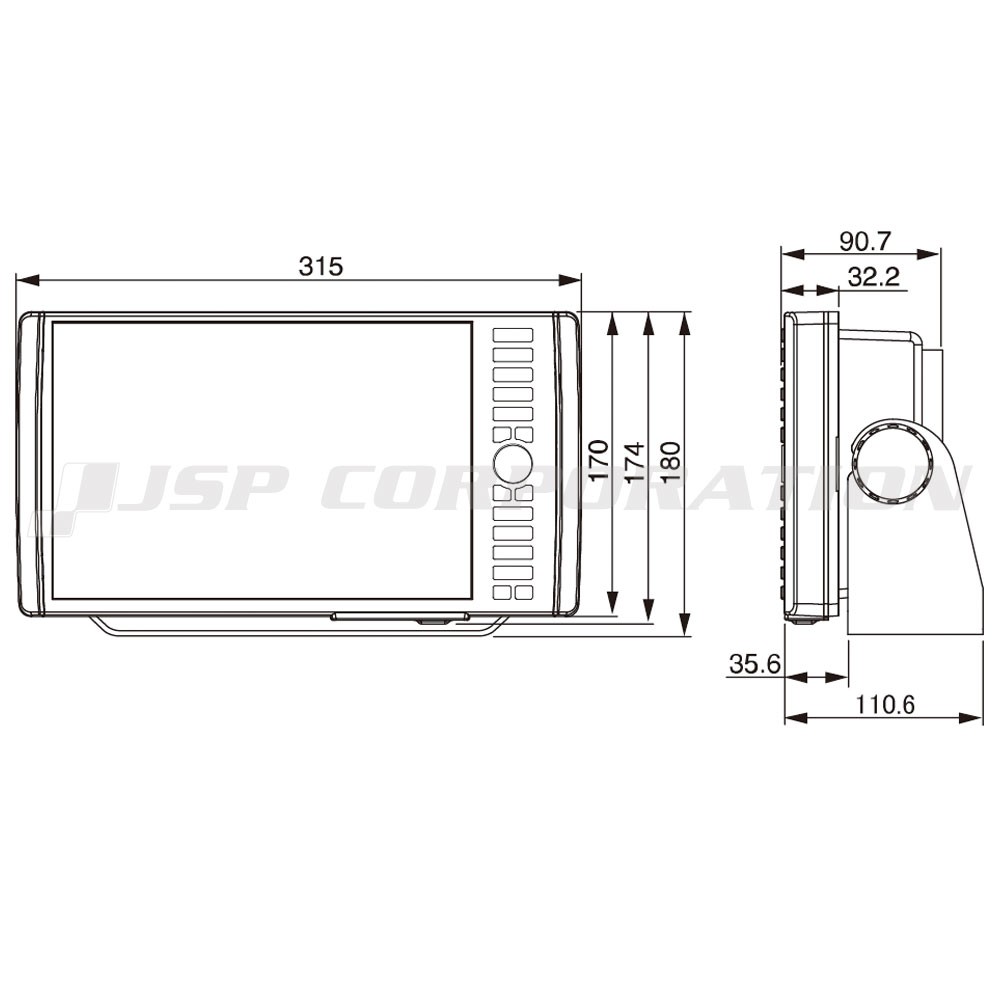 HDX-9S 9型ワイドカラー液晶 GPSプロッター魚探 外付GPSアンテナ付き 600W 50/200kHz 2周波 HONDEX(ホンデックス )｜ネオネットマリン通販