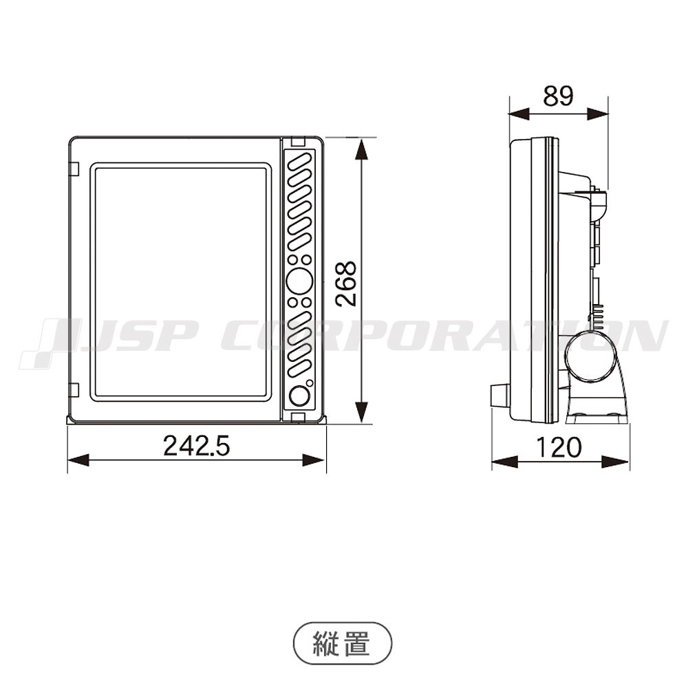 HE-731S 10.4型カラー液晶 GPSプロッター魚探 アンテナ内蔵仕様 600W