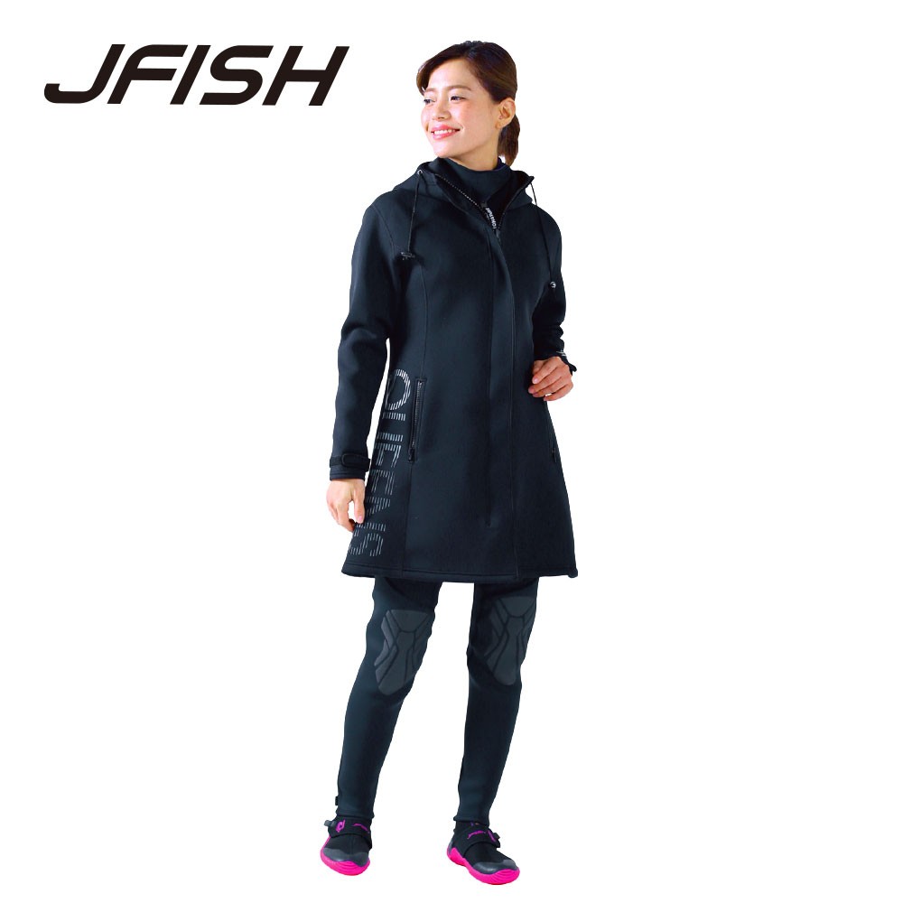 J-FISH ラッシュガード QUEENS ツアーコート BLACK M JQC39114