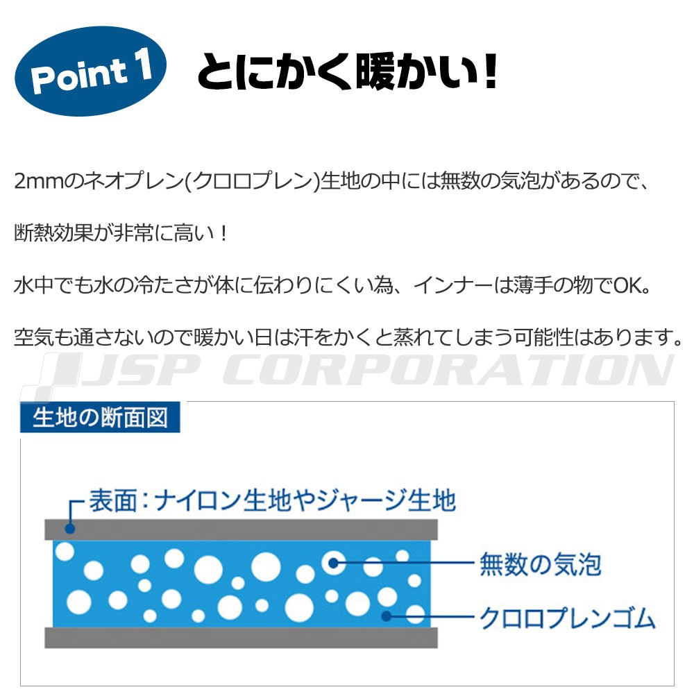 ウェットドライスーツ 小用ジッパー付き ソックスタイプ J