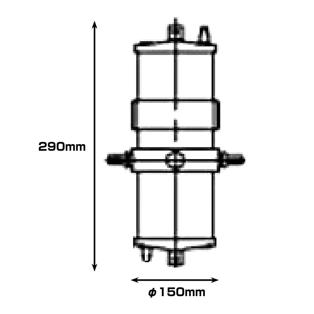 ディーゼルエンジン用燃料油フィルター UF-40 UNIKAS(ユニカス)｜ネオネットマリン通販