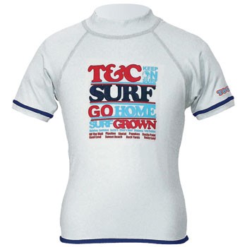 T&C ラッシュガード 半袖 100/120/140 T&C SURF DESIGNS(ティーアンド