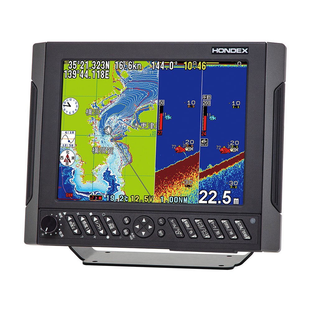 HE-1011 10.4型カラー液晶 GPSアンテナ内蔵仕様 GPSプロッター魚探 