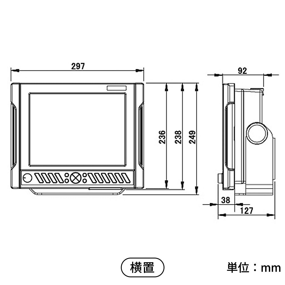 HE-1011 10.4型カラー液晶 GPSアンテナ内蔵仕様 GPSプロッター魚探 TD47振動子セット 1kW 50＆200kHz 2周波  HONDEX(ホンデックス)｜ネオネットマリン通販