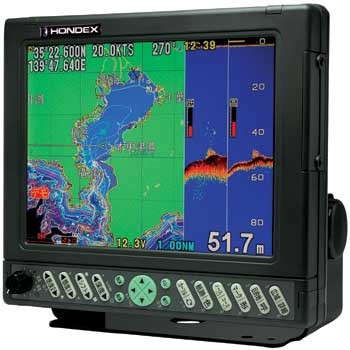 10.4型 GPS・魚探 HE-7301II-HB GPS 1.2kW 50/200kHz 【Q3SHDK055005 