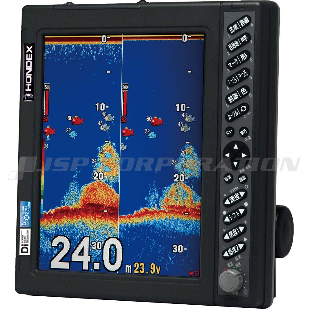 ホンデックス 10.4型 GPS魚探 HE 7311 Di bo 1kw ヘディングセンサー 