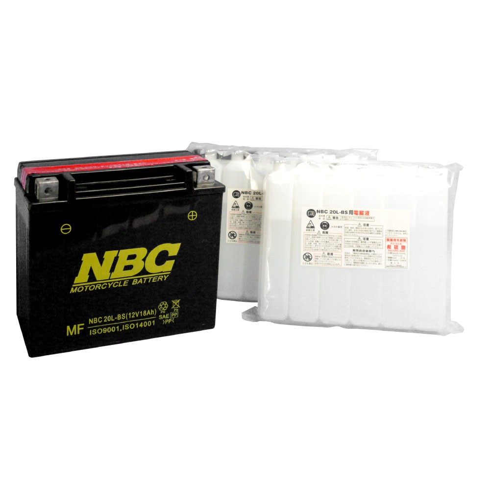 新品未使用 NBC GELバッテリー GEL20L-BS PWC - 電装系