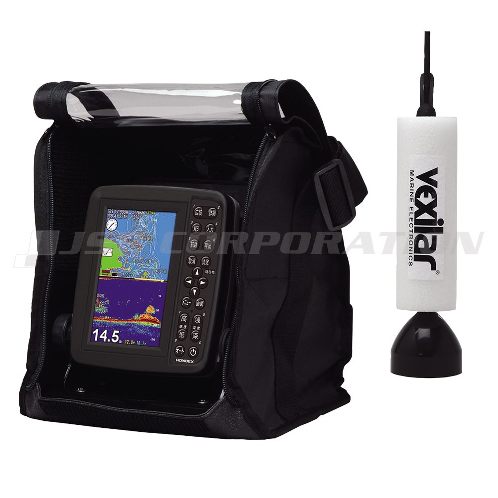 5型ワイドカラー液晶 GPSプロッター魚探 PS-611CN ワカサギパック 