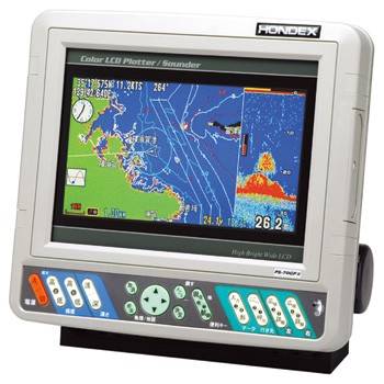7型ワイドカラー液晶 GPSプロッタ魚探 PS-70GPII ハイパワー仕様（600W 