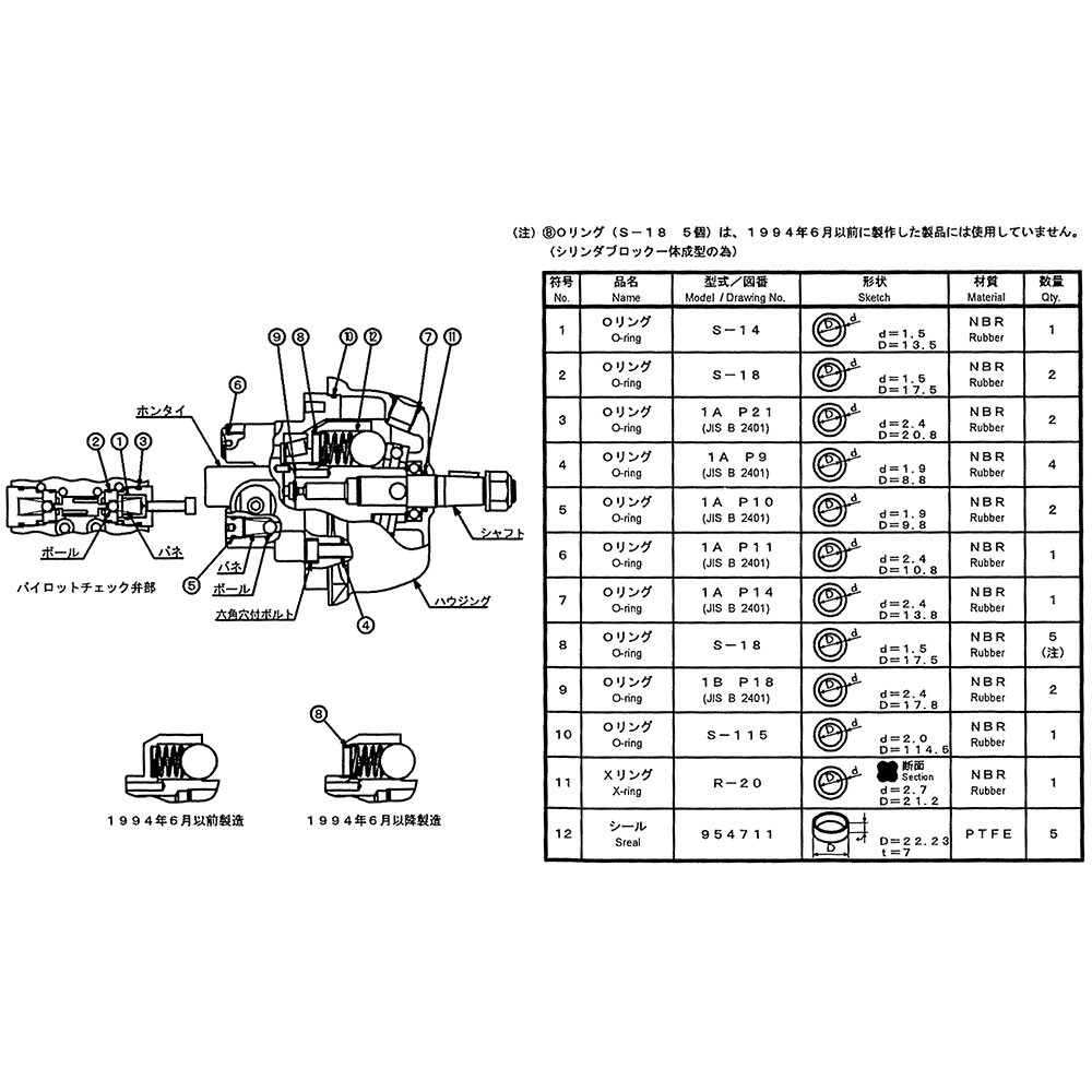 SK-P18-2 シールキット (HRP-18-2用) MAROL（マロール）｜ネオネットマリン通販