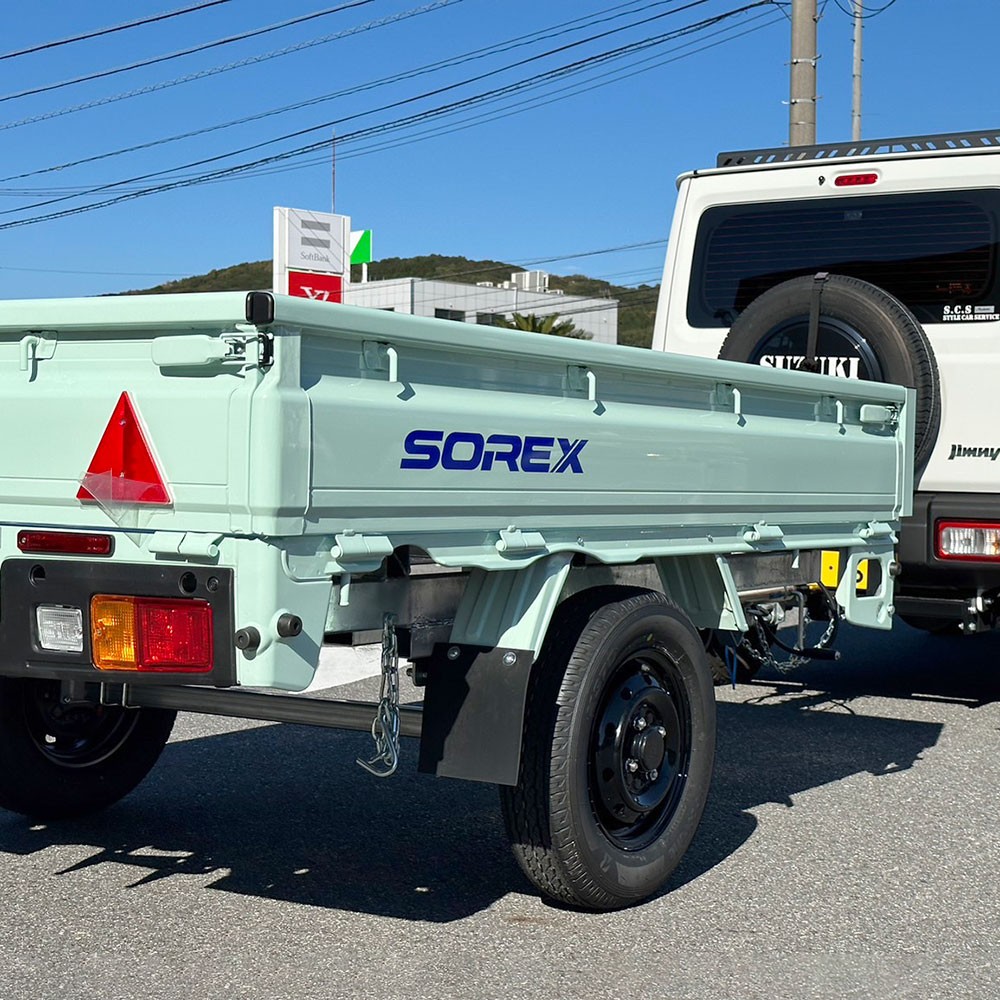 KC350 カーゴトレーラー アイスグリーン 最大積載量：350kg SOREX(ソレックス)｜ネオネットマリン通販