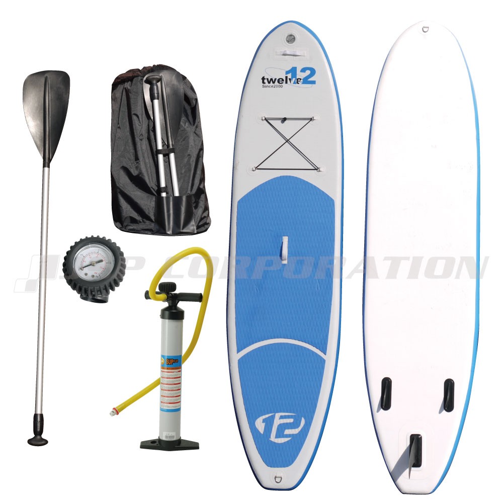 インフレータブル スタンドアップパドルボード(SUP) パドル付 ブルー 10'2”×30”×4” TWELVE(トゥエルブ)｜ネオネットマリン通販